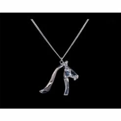 Designs By Loriece Loriece Equestrian Angled Horse Head Necklace Jewelry