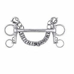 Weatherbeeta Korsteel Stainless Steel Mullen Mouth Tom Thumb Pelham Bit