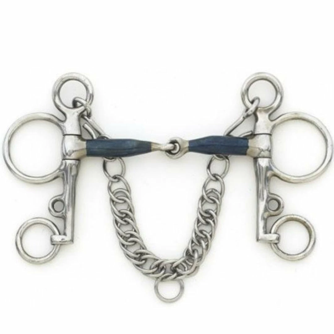 English Riding Supply Horse Bits Centaur Blue Steel Jointed Tom Thumb Pelham Bit 3 English Riding Supply Horse Bits Centaur Blue Steel Jointed Tom Thumb Pelham Bit