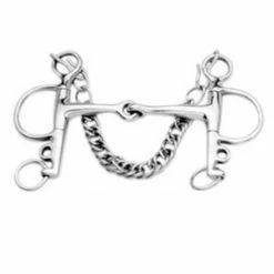 Weatherbeeta Korsteel Stainless Steel Jointed Mouth Eggbutt Pelham Bit Horse Bits