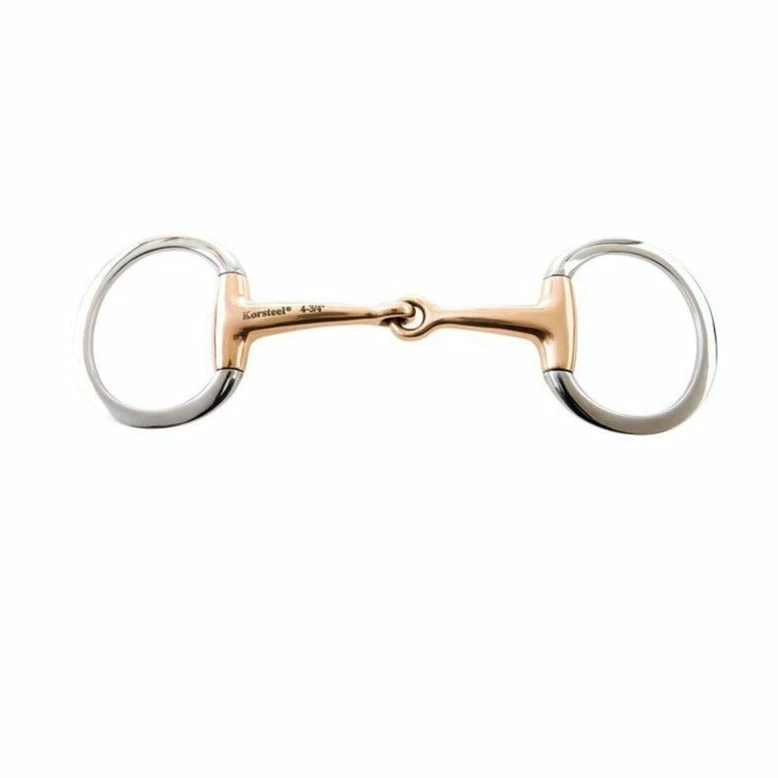 Weatherbeeta Korsteel Stainless Steel Copper Mouth Eggbutt Snaffle Bit 3 Weatherbeeta Korsteel Stainless Steel Copper Mouth Eggbutt Snaffle Bit