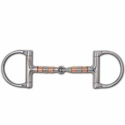 Toklat Originals Horse Bits Toklat Copper And Stainless Steel Roller Snaffle Racing Dee Bit
