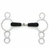 English Riding Supply Centaur Stainless Steel Jointed Rubber Mouth 3-Ring Gag Bit 2 English Riding Supply Centaur Stainless Steel Jointed Rubber Mouth 3-Ring Gag Bit