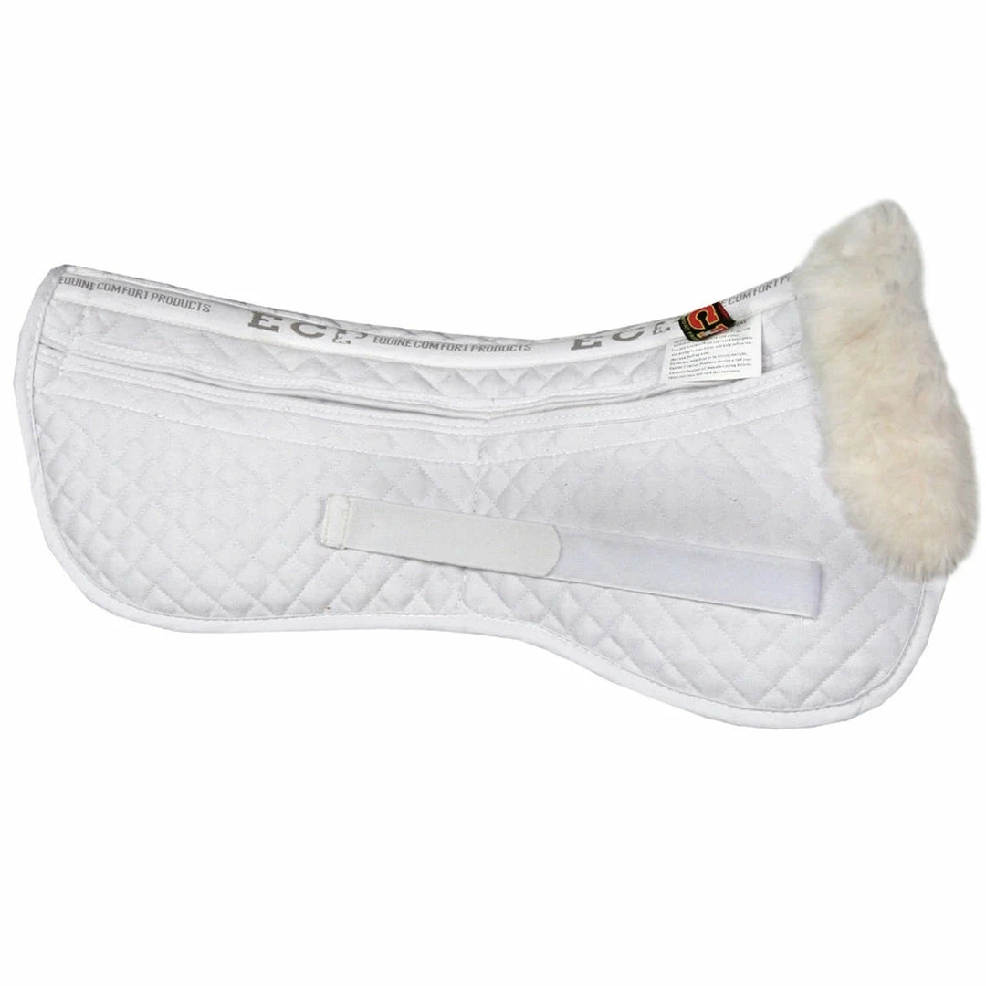 Equine Comfort Products Saddle Pads & Fittings ECP Sheepskin Correction Half Pad With Memory Foam 3 Equine Comfort Products Saddle Pads & Fittings ECP Sheepskin Correction Half Pad With Memory Foam