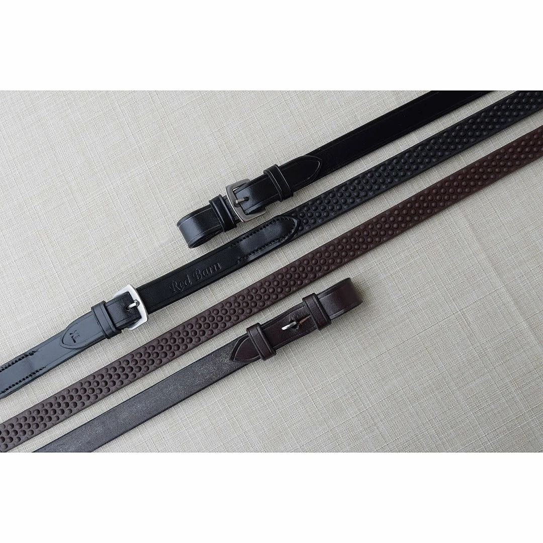 Red Barn By KL Select Pebble Grip Reins 3 Red Barn By KL Select Pebble Grip Reins