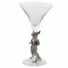 Arthur Court Equestrian Dressed Fox Cocktail Glass Equestrian Decor